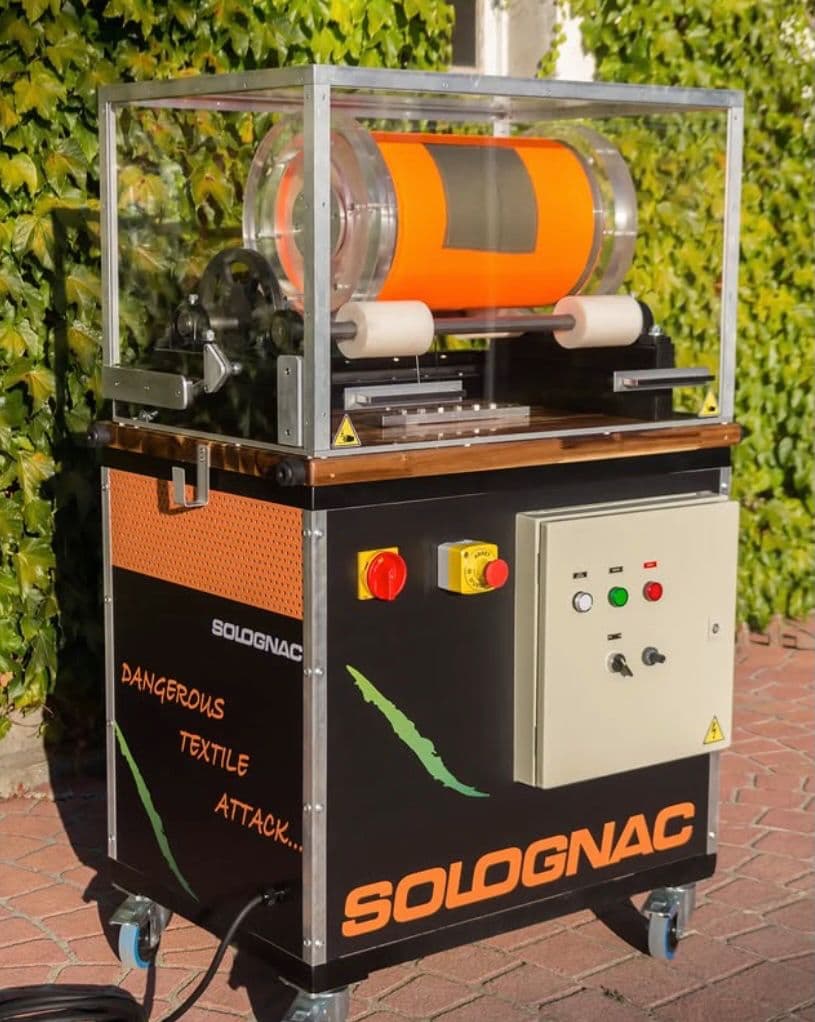 La machine DTA (Dangerous Textile Attack) conçue pour Decathlon Solognac